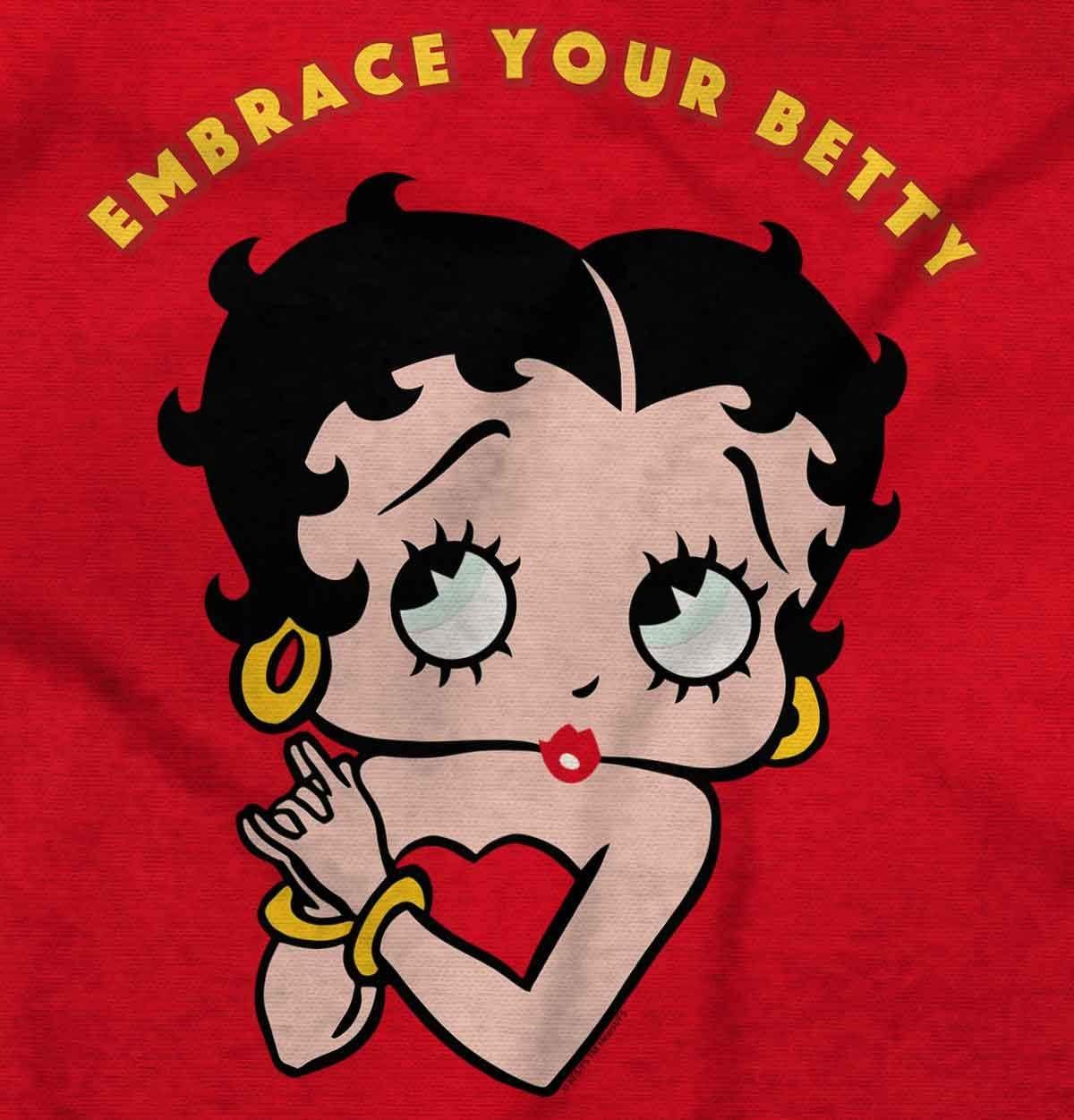 imageBetty Boop Cartoon Cute Motivational Womens Graphic T Shirt TeesAntique Cherry Red