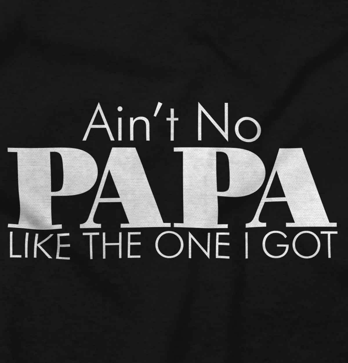 imageBrisco Brands Aint No Papa Like The One I Got Baby Romper Boys or GirlsBlack
