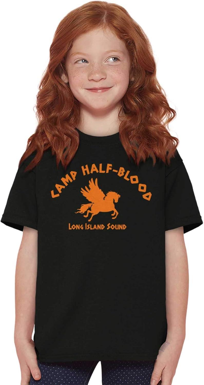 imageBrisco Brands Camp Half Blood Greek Mythology Crewneck T Shirts Boy GirlBlack