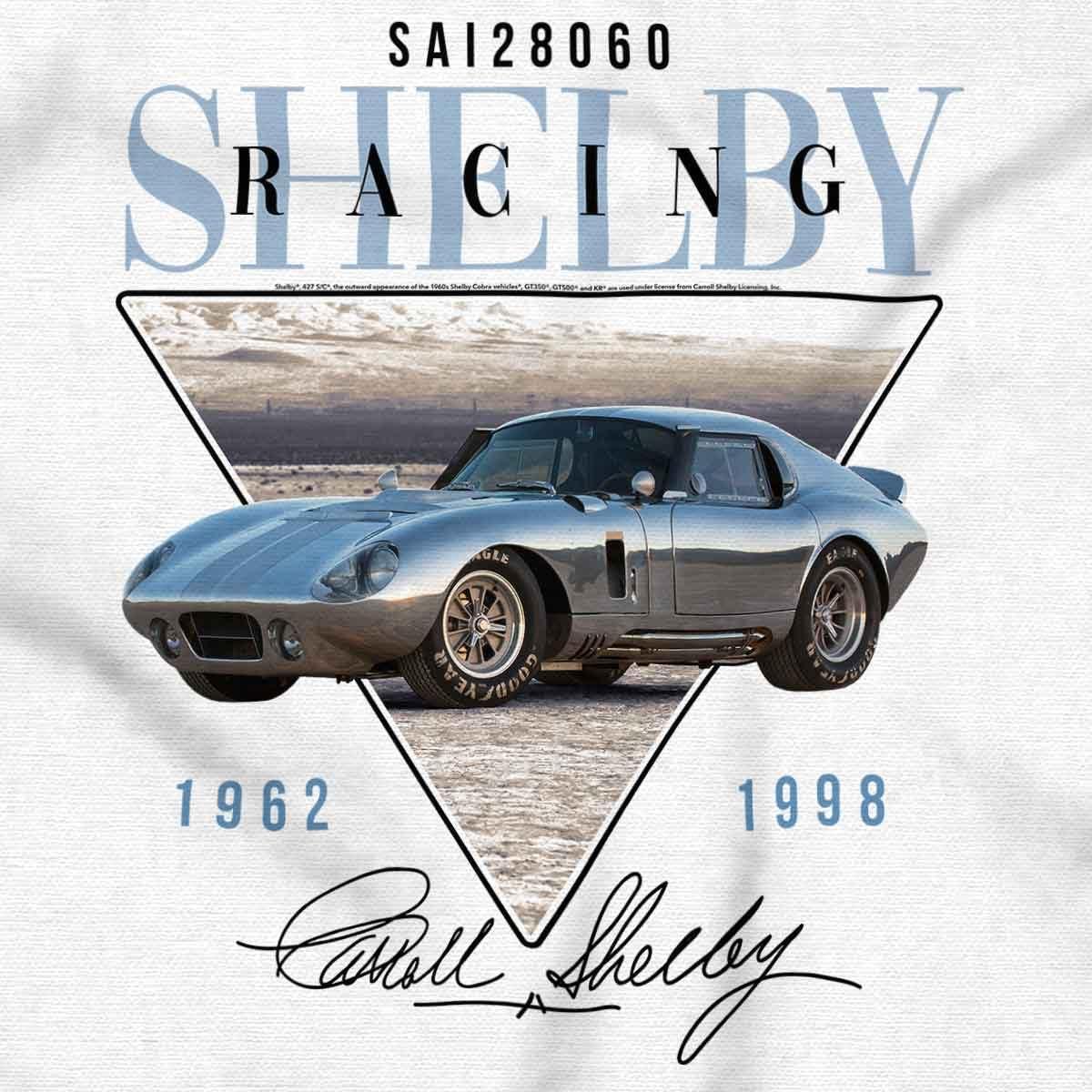 imageBrisco Brands Carroll Shelby Racing Muscle Car Crewneck T Shirts Boy GirlWhite