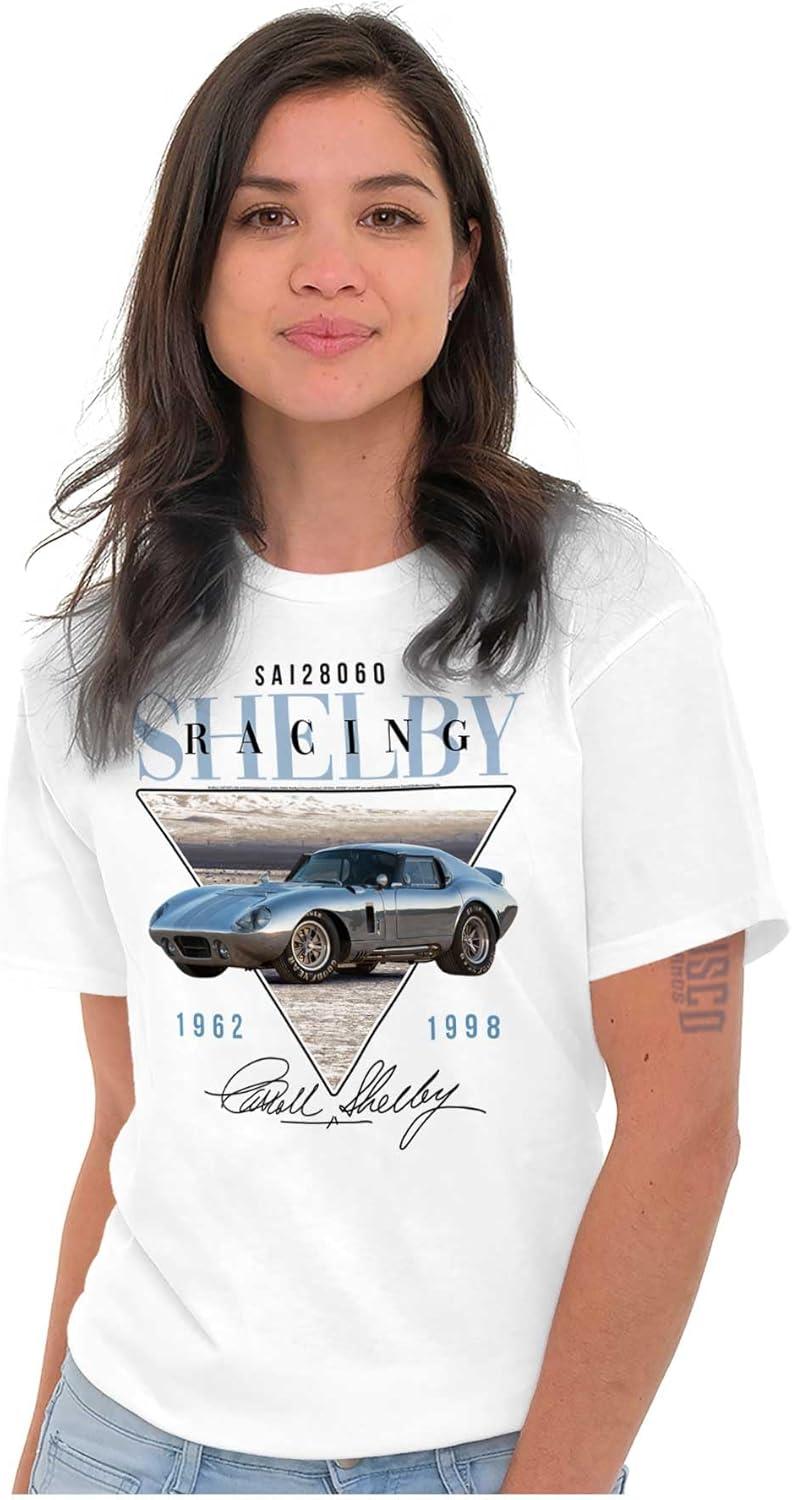 imageBrisco Brands Carroll Shelby Racing Muscle Car Graphic T Shirt Men or WomenWhite