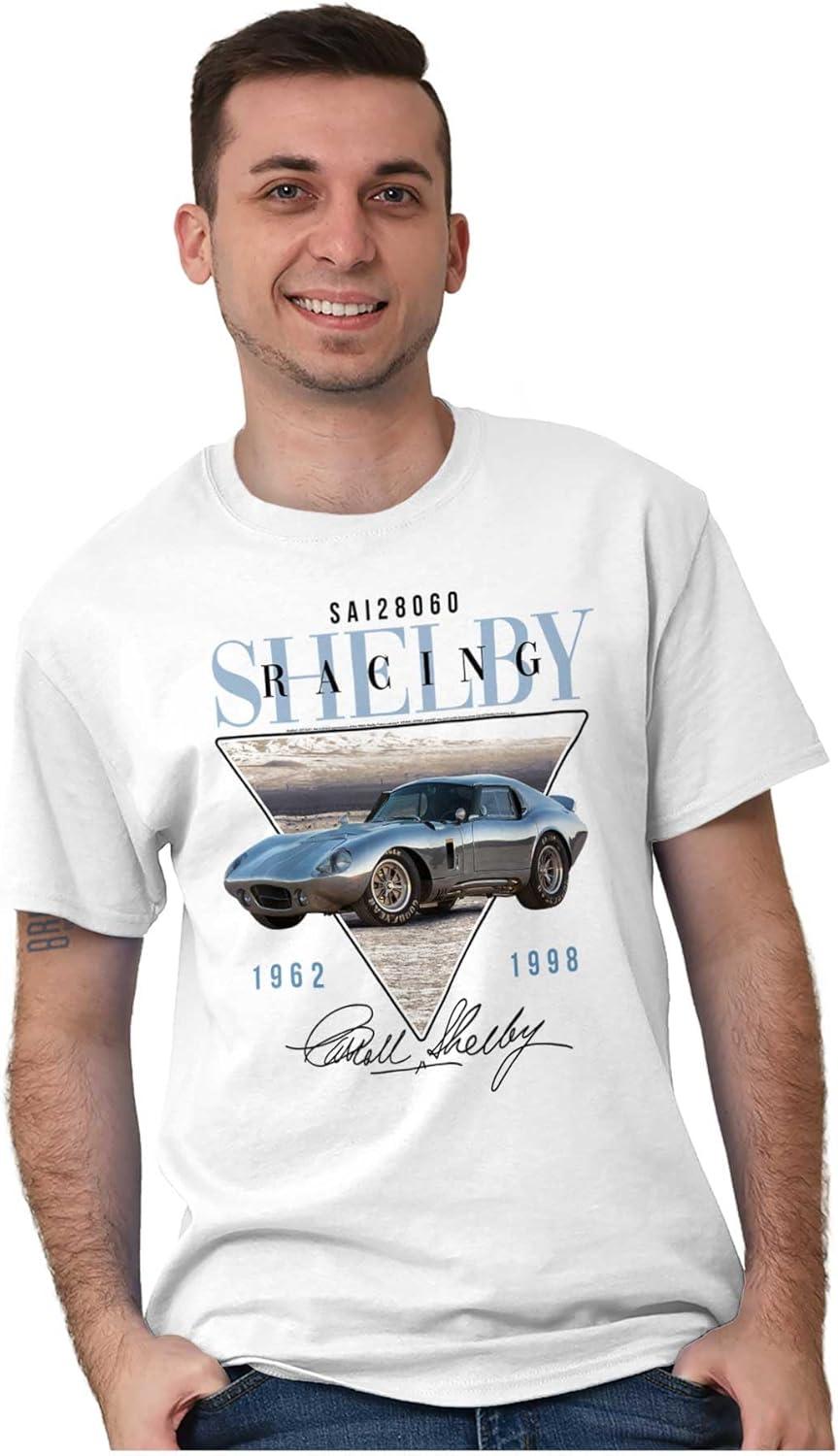 imageBrisco Brands Carroll Shelby Racing Muscle Car Graphic T Shirt Men or WomenWhite