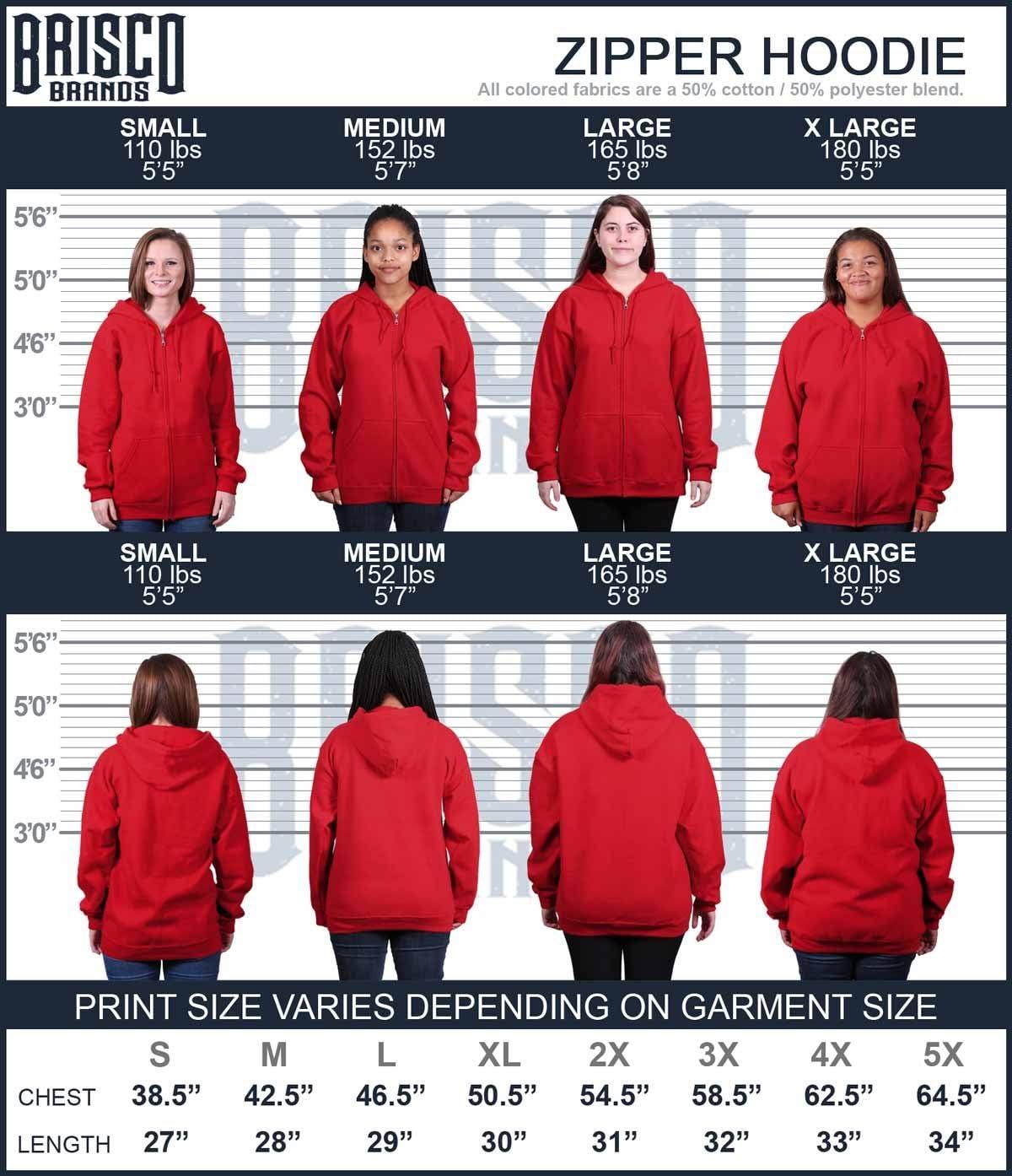 imageBrisco Brands Love Betty Boop Hugs and Kisses Zip Hoodie Sweatshirt WomenRed