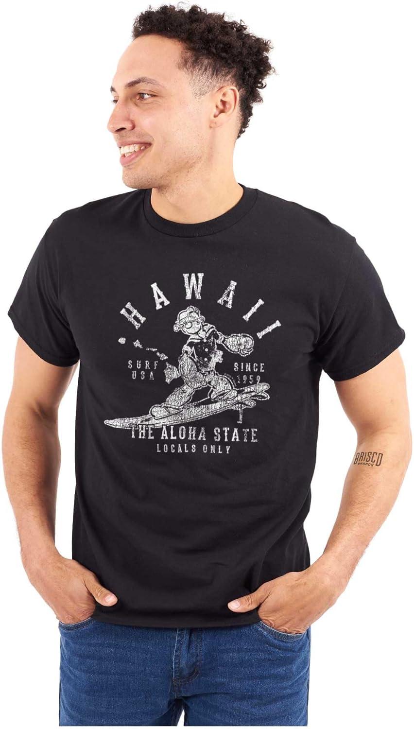imageBrisco Brands Popeye Cartoon American States Graphic T Shirt Men or WomenHawaii