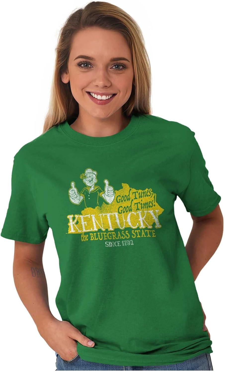 imageBrisco Brands Popeye Cartoon American States Graphic T Shirt Men or WomenKentucky