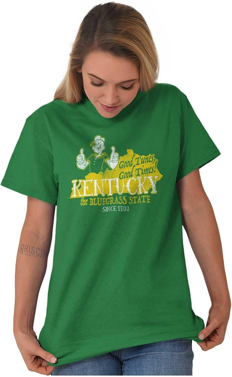 imageBrisco Brands Popeye Cartoon American States Graphic T Shirt Men or WomenKentucky