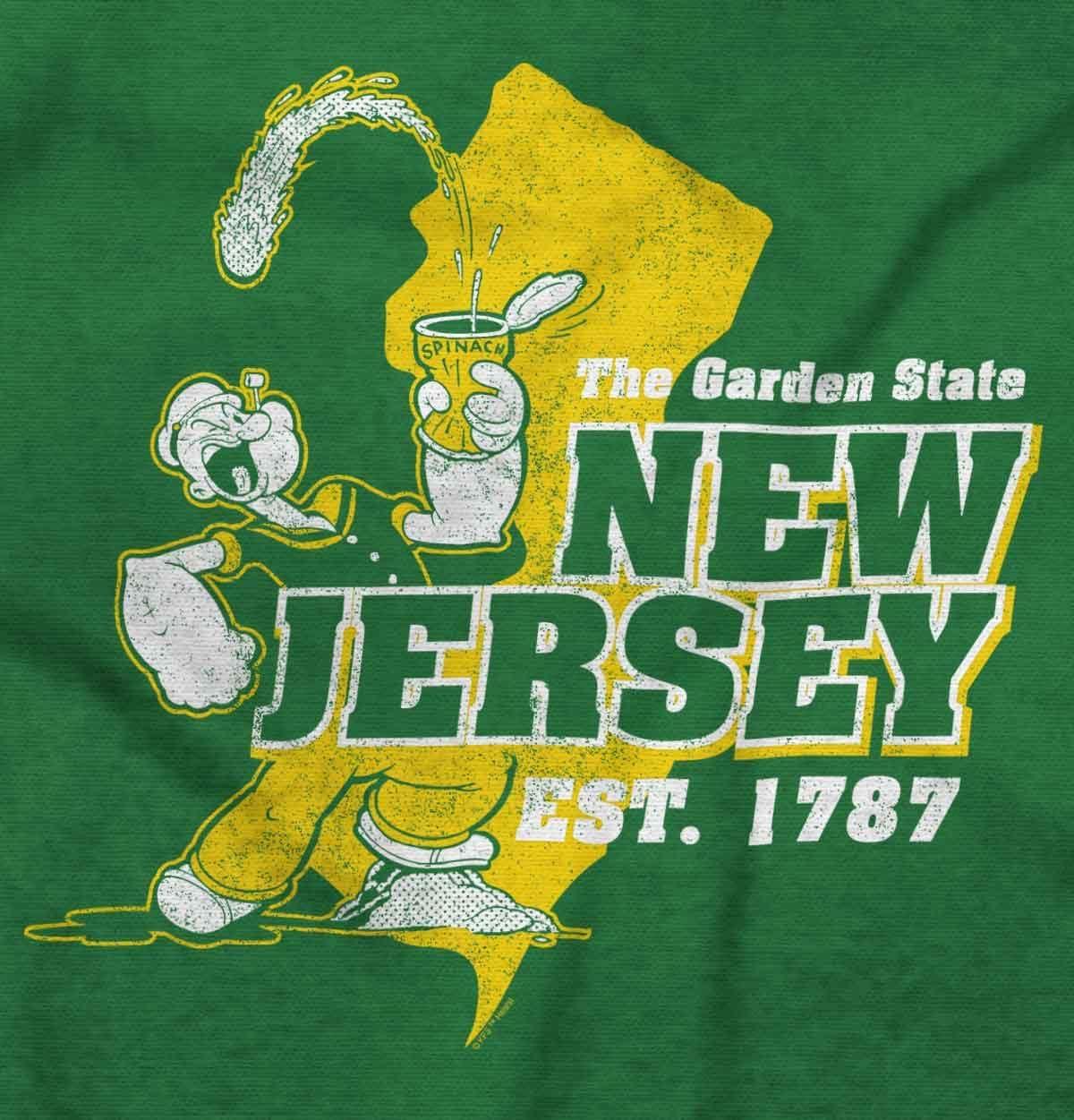 imageBrisco Brands Popeye Cartoon American States Graphic T Shirt Men or WomenNew Jersey