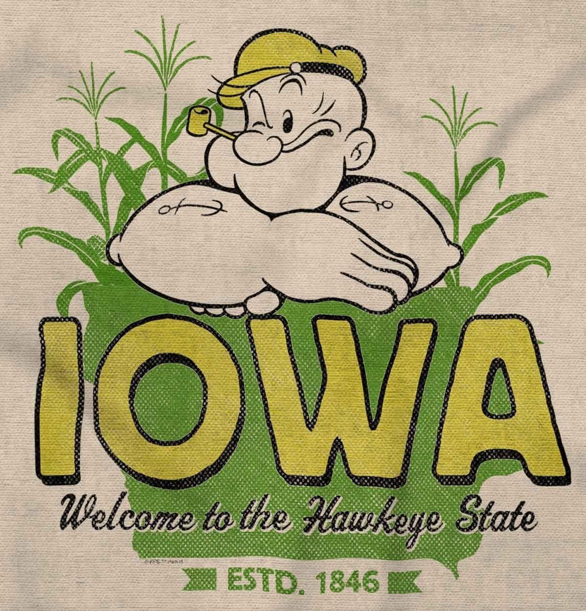 imageBrisco Brands Popeye Cartoon American States Graphic T Shirt Men or WomenSand
