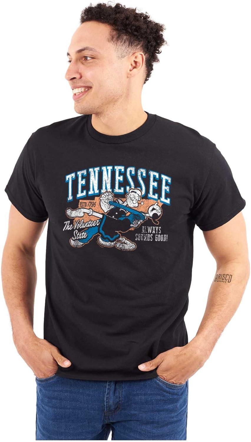imageBrisco Brands Popeye Cartoon American States Graphic T Shirt Men or WomenTennessee