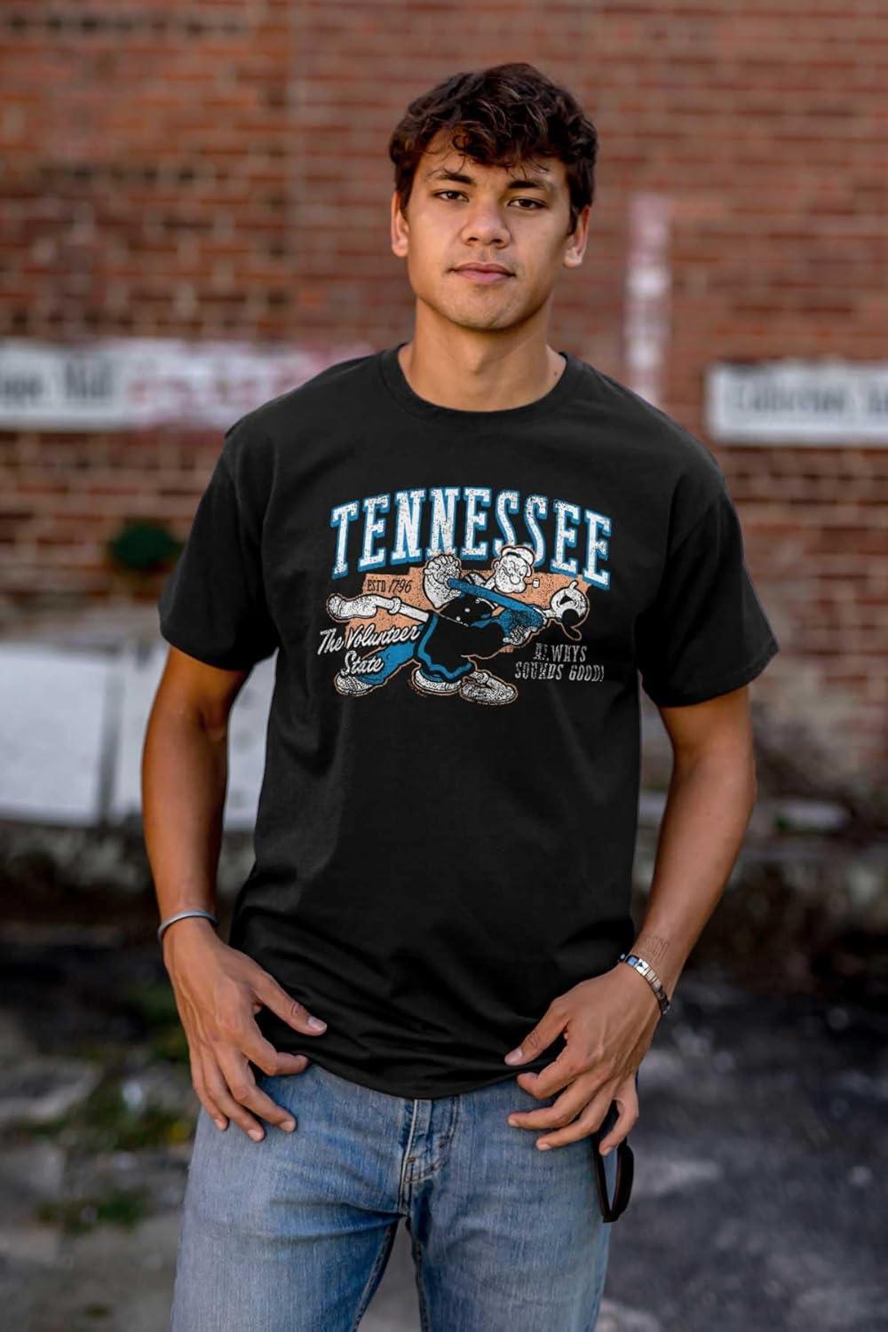 imageBrisco Brands Popeye Cartoon American States Graphic T Shirt Men or WomenTennessee