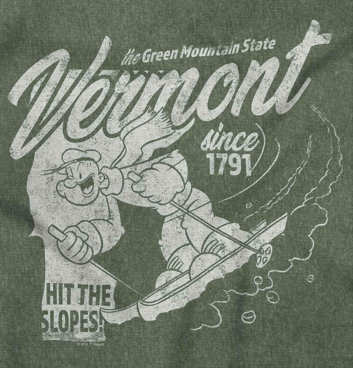 imageBrisco Brands Popeye Cartoon American States Graphic T Shirt Men or WomenVermont