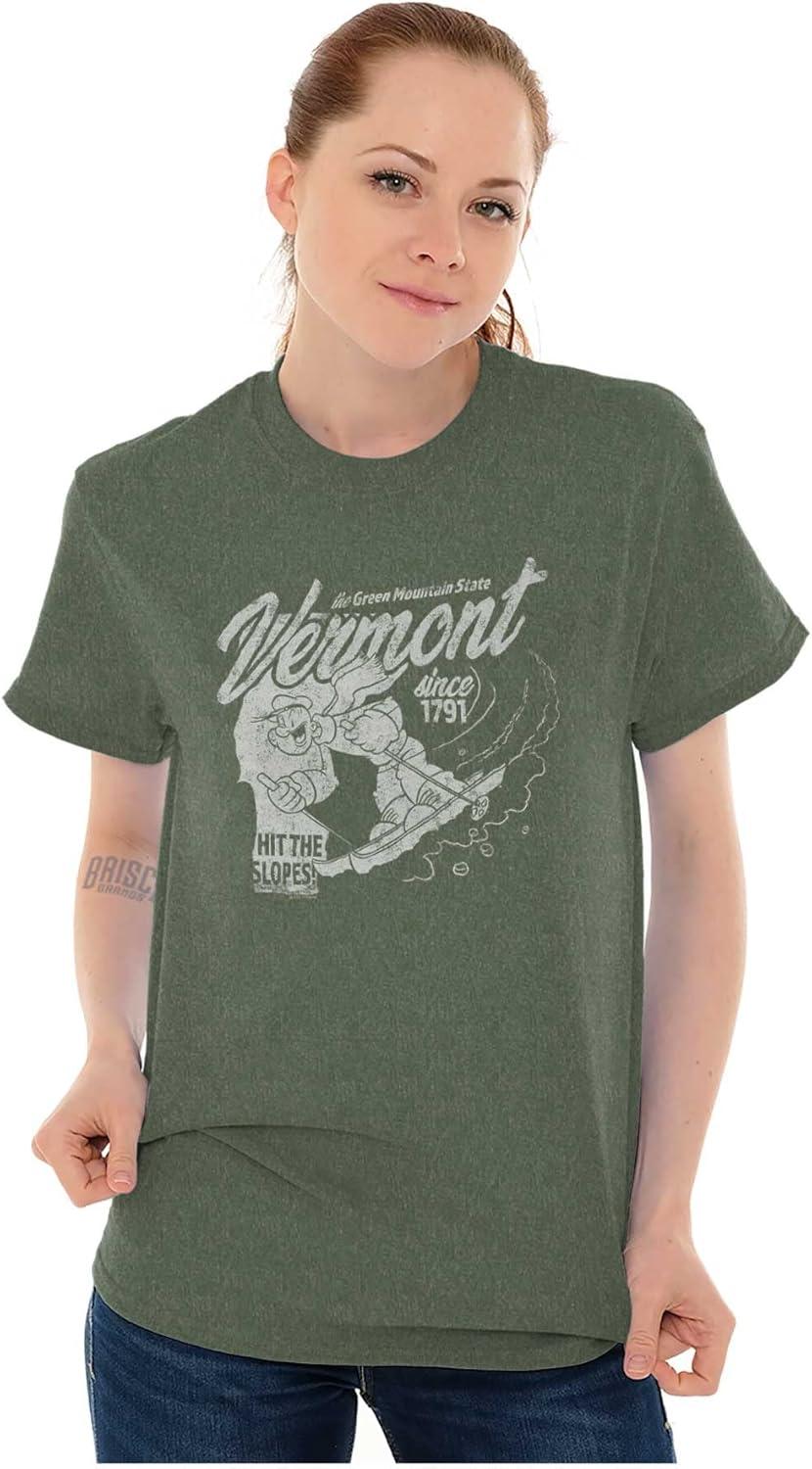 imageBrisco Brands Popeye Cartoon American States Graphic T Shirt Men or WomenVermont