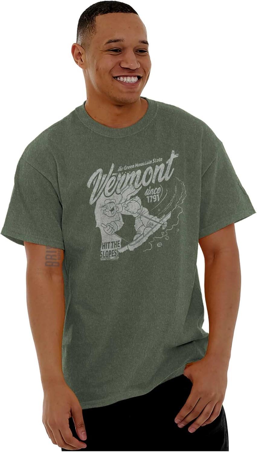 imageBrisco Brands Popeye Cartoon American States Graphic T Shirt Men or WomenVermont