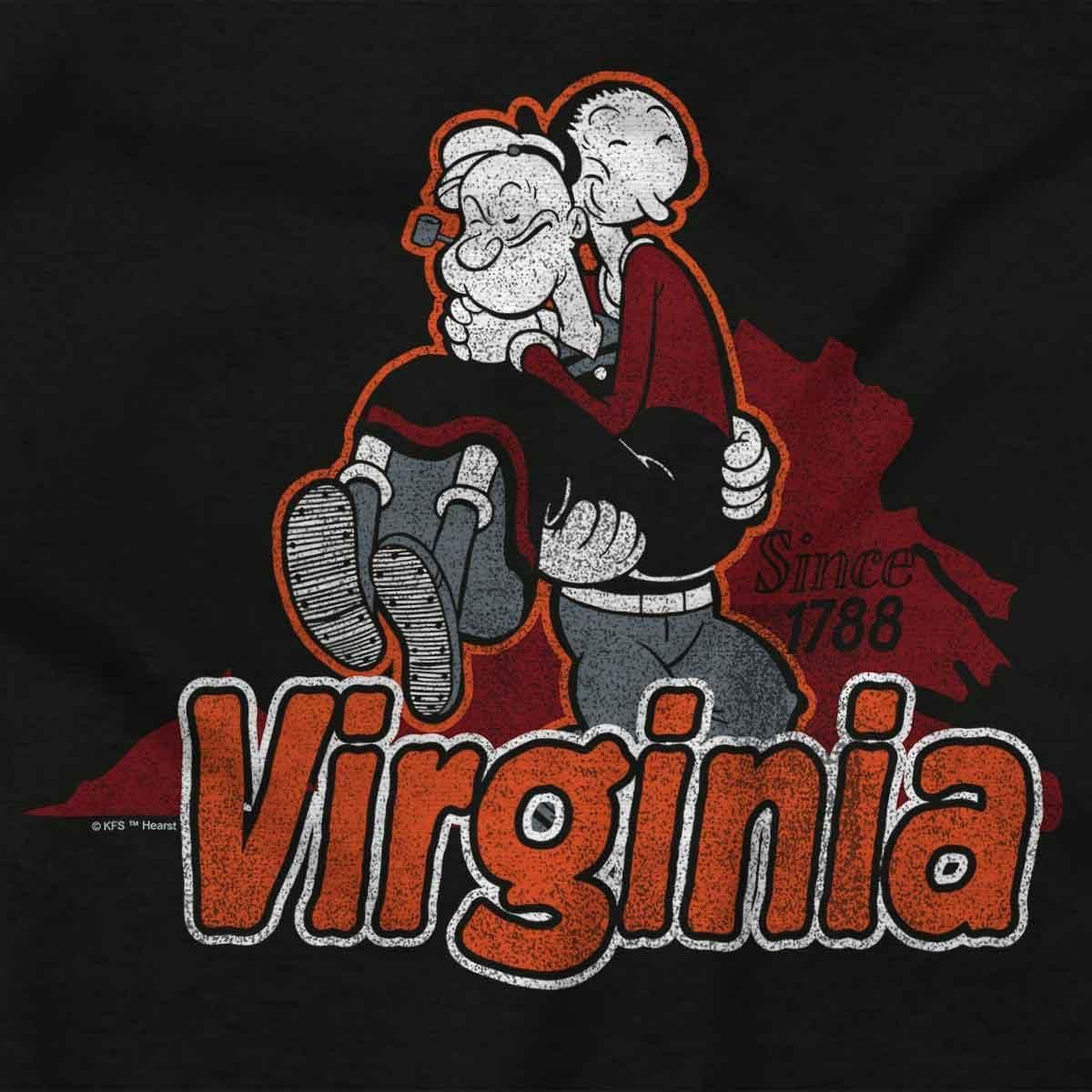 imageBrisco Brands Popeye Cartoon American States Graphic T Shirt Men or WomenVirginia