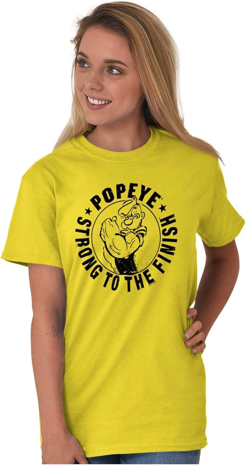imageBrisco Brands Popeye Strong to The Finish Flexing Graphic T Shirt Men or WomenDaisy