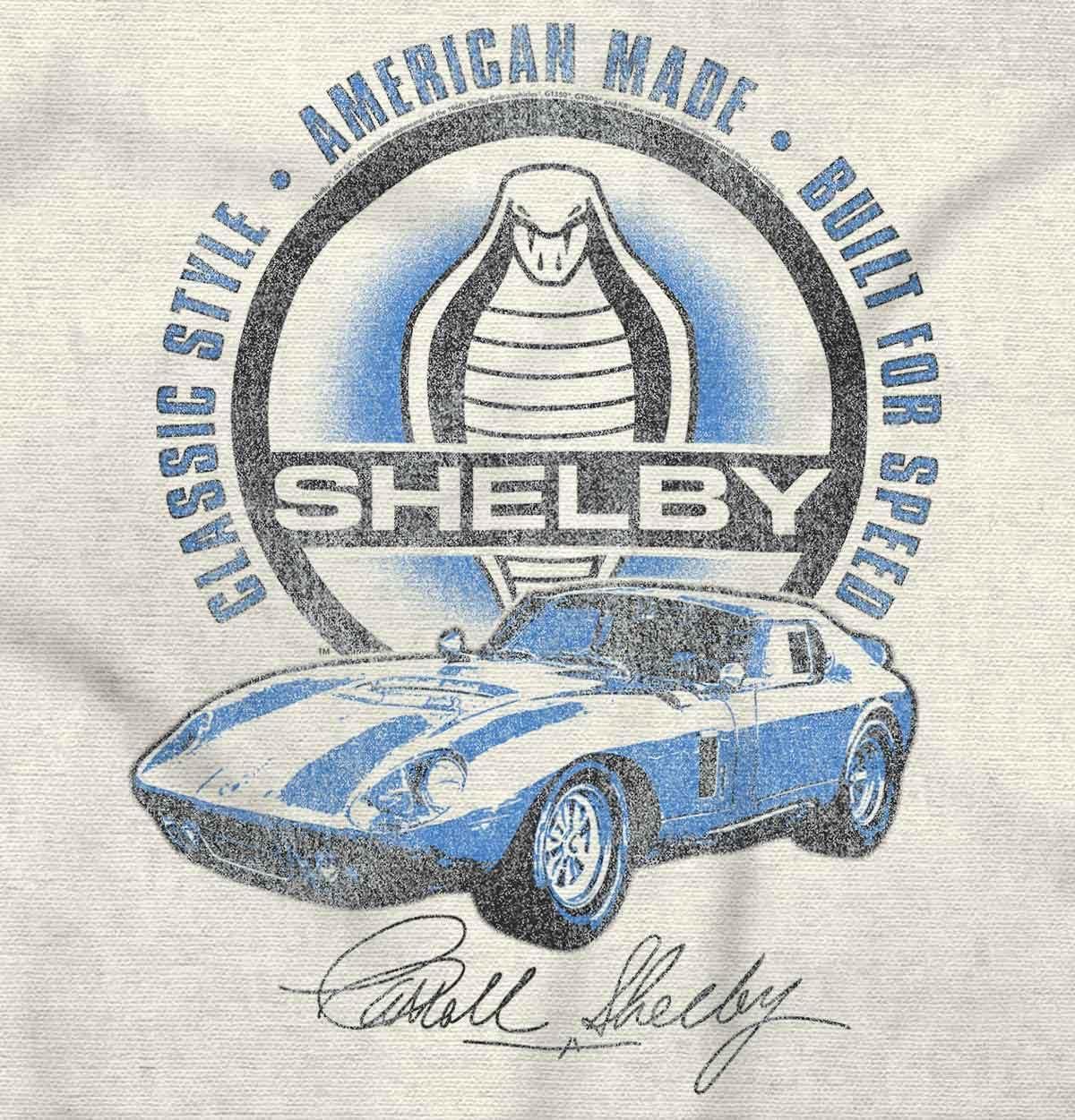 imageBrisco Brands Shelby American Made Speed Racecar Graphic T Shirt Men or WomenWhite