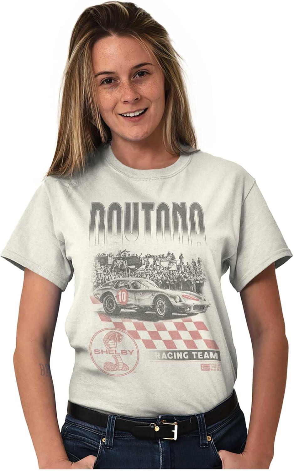 imageBrisco Brands Shelby Motors Daytona Racing Team Graphic T Shirt Men or WomenWhite