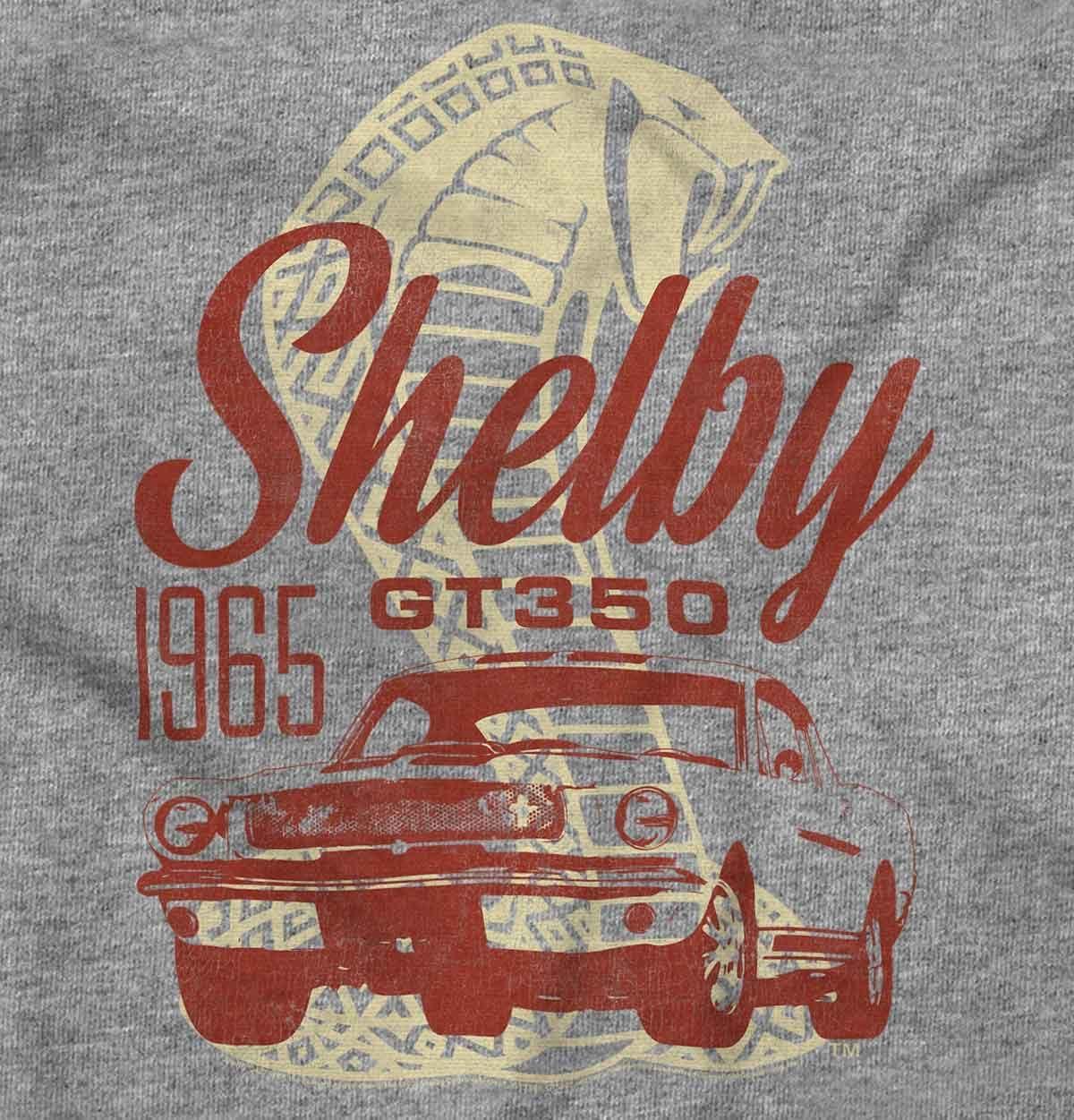 imageBrisco Brands Shelby Motors GT 350 Muscle Car Crewneck T Shirts Boy GirlSport Grey