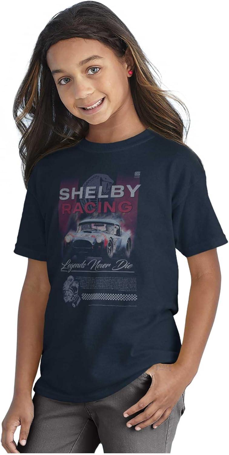 imageBrisco Brands Shelby Racing Legends Never Die Crewneck T Shirts Boy GirlNavy