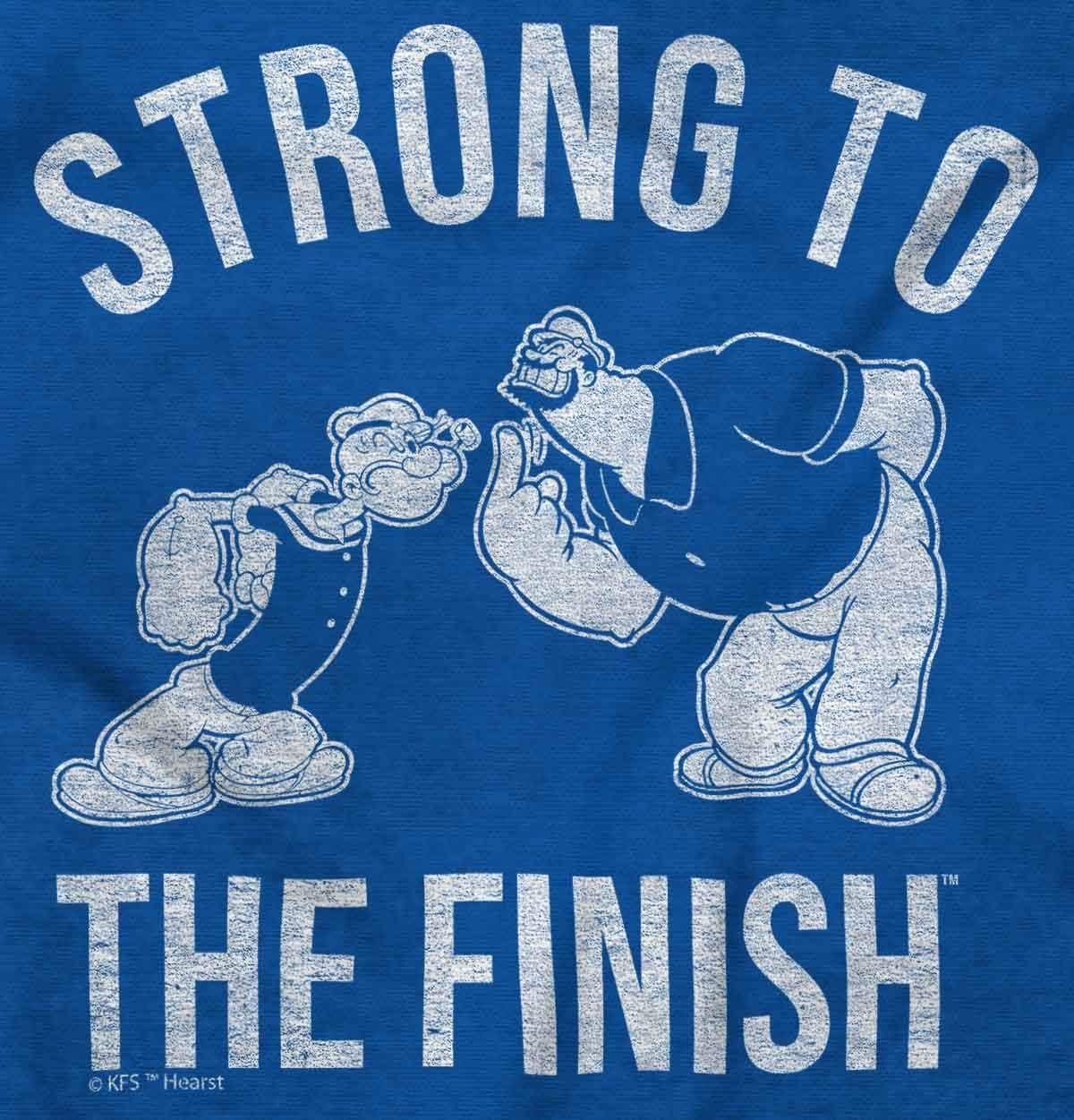 imageBrisco Brands Strong to The Finish Popeye Bluto Mens Graphic T Shirt TeesRoyal