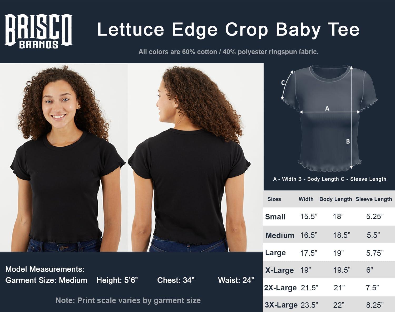 imageBusy Being Salty Pretzel Food Pun Juniors Lettuce Trim Crop Top Womens Baby TeeOatmeal