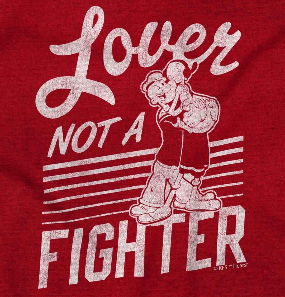 imagePopeye The Sailor Loves Not a Fighter Graphic T Shirt Men or WomenAntique Cherry Red