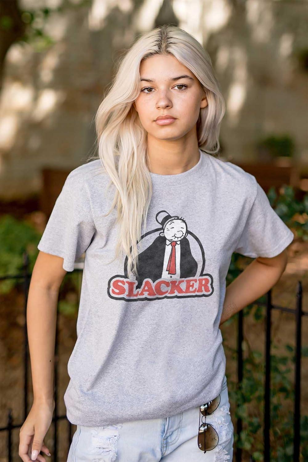 imageWimpy Slacker Popeye The Sailor Man Graphic T Shirt Men or WomenSport Grey