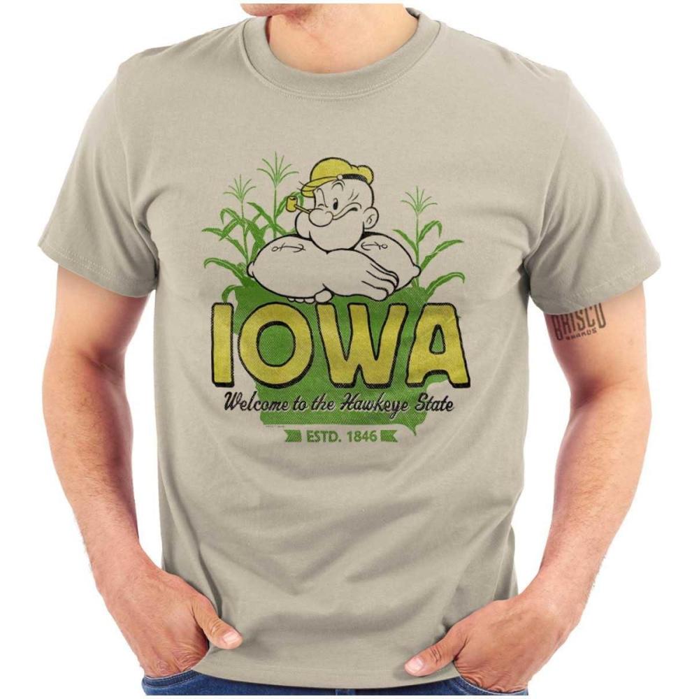 imageBrisco Brands Popeye Cartoon American States Graphic T Shirt Men or WomenSand
