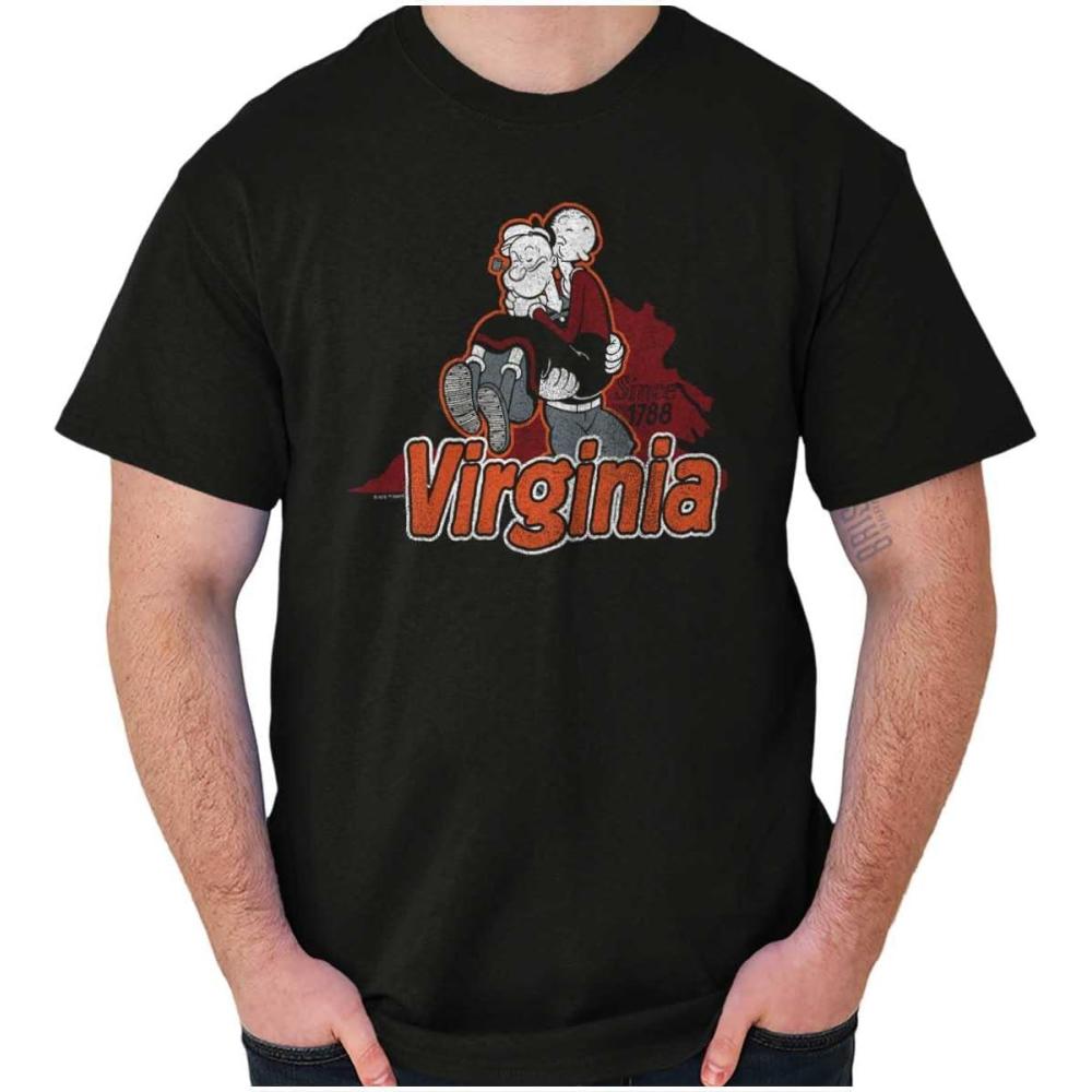 imageBrisco Brands Popeye Cartoon American States Graphic T Shirt Men or WomenVirginia
