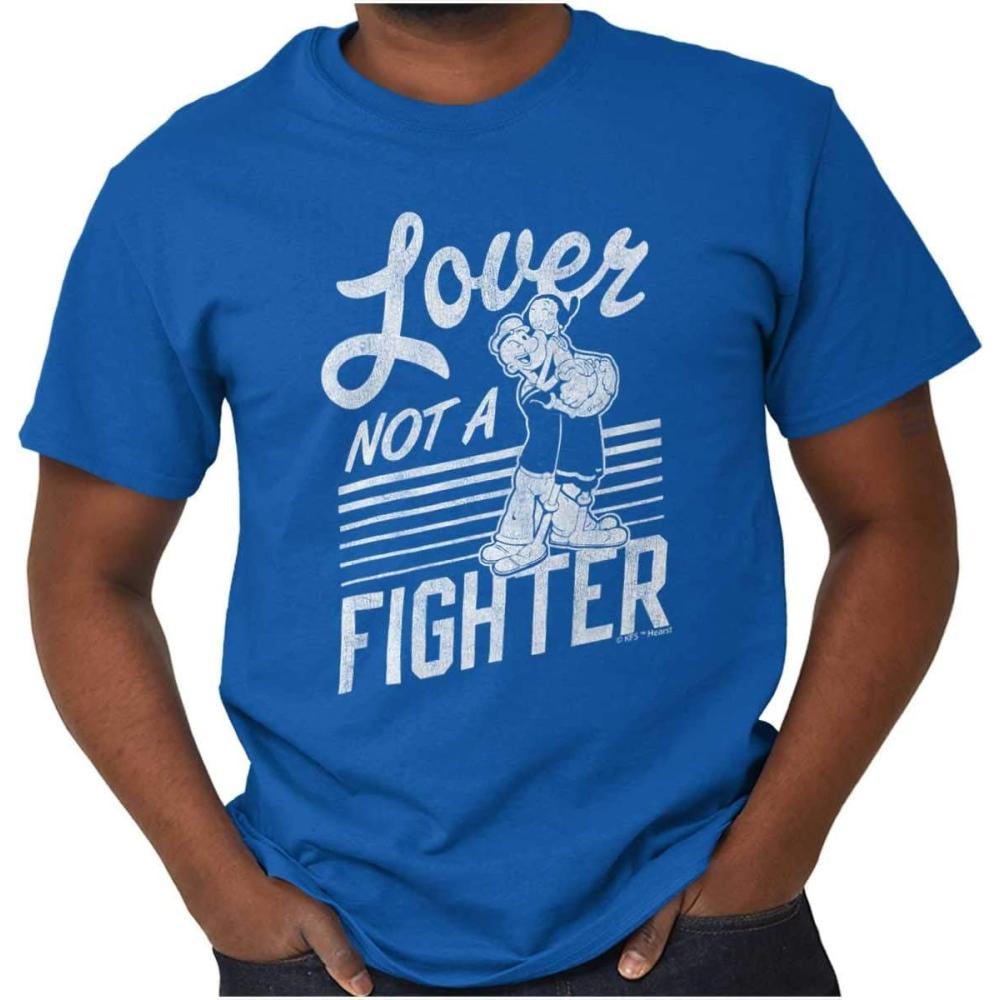 imagePopeye The Sailor Loves Not a Fighter Graphic T Shirt Men or WomenRoyal