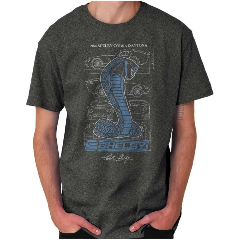 imageShelby Cobra Daytona Car Blueprints Graphic T Shirt Men or WomenDark Heather