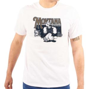 Brisco Brands Popeye Cartoon American States Graphic T Shirt Men or Women(Montana)