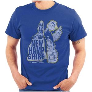 Brisco Brands Popeye Cartoon American States Graphic T Shirt Men or Women(New Hampshire)
