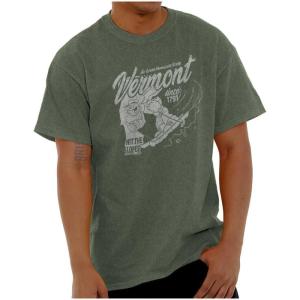 Brisco Brands Popeye Cartoon American States Graphic T Shirt Men or Women(Vermont)