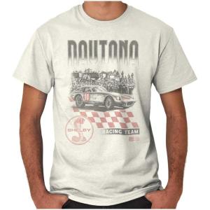 Brisco Brands Shelby Motors Daytona Racing Team Graphic T Shirt Men or Women(White)