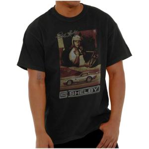Carroll Shelby Daytona Racecar Driver Graphic T Shirt Men or Women(Black)