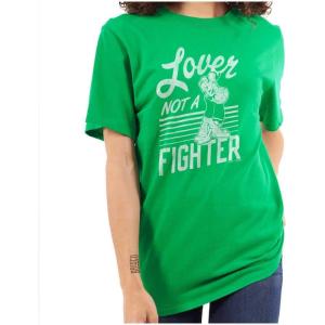 Popeye The Sailor Loves Not a Fighter Graphic T Shirt Men or Women(Irish Green)