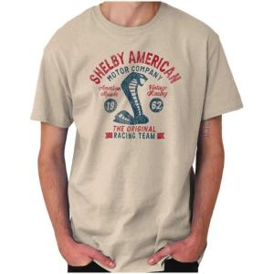 Shelby American Motor Company Cobra Graphic T Shirt Men or Women(Sand)