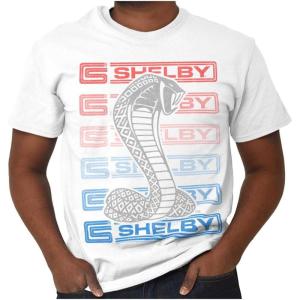 Shelby Motors Racing Cobra Logo Graphic T Shirt Men or Women(White)