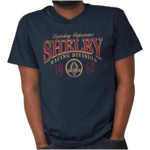 Shelby Racing Division Legendary Car Graphic T Shirt Men or Women(Navy)