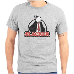 Wimpy Slacker Popeye The Sailor Man Graphic T Shirt Men or Women(Sport Grey)