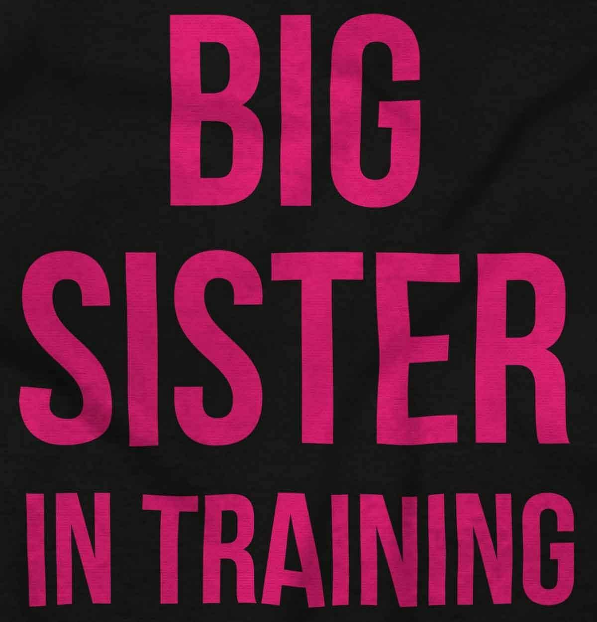 imageBig Sister In Training Expecting Baby Bodysuit Jumper GirlsBlack
