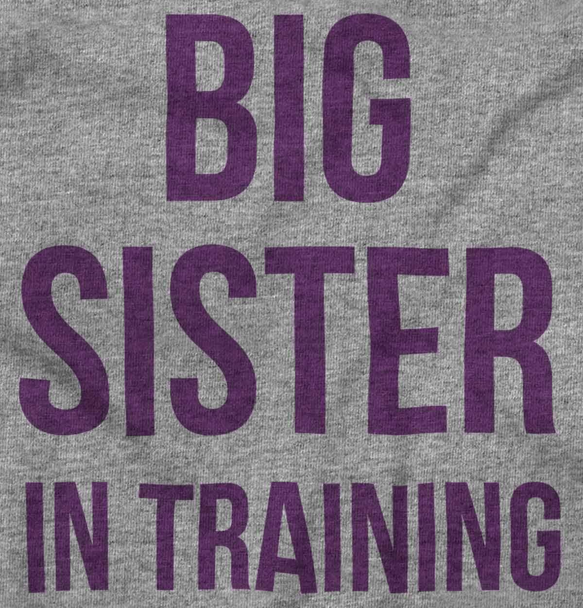 imageBig Sister In Training Expecting Baby Bodysuit Jumper GirlsHeather