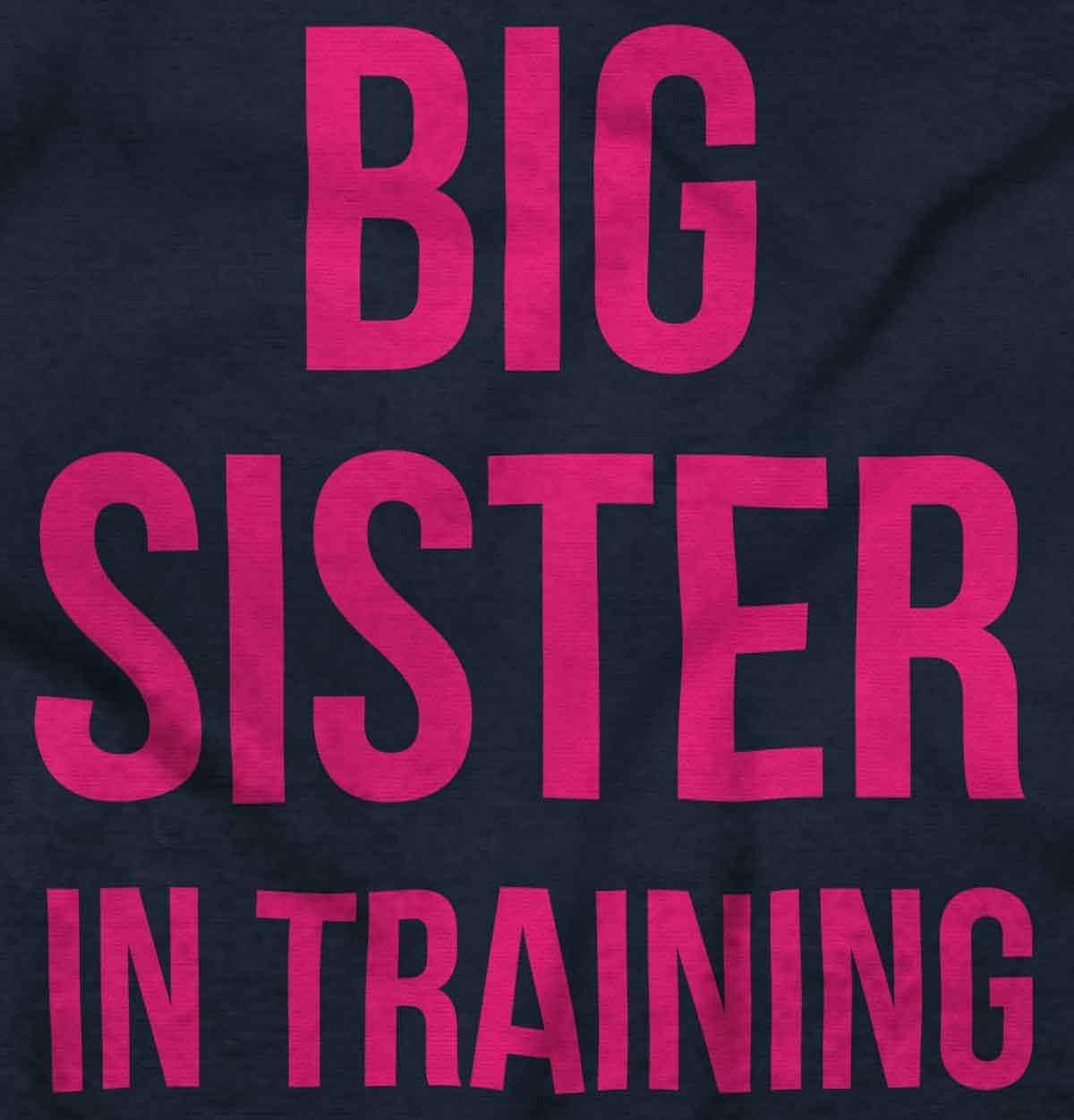imageBig Sister In Training Expecting Baby Bodysuit Jumper GirlsNavy