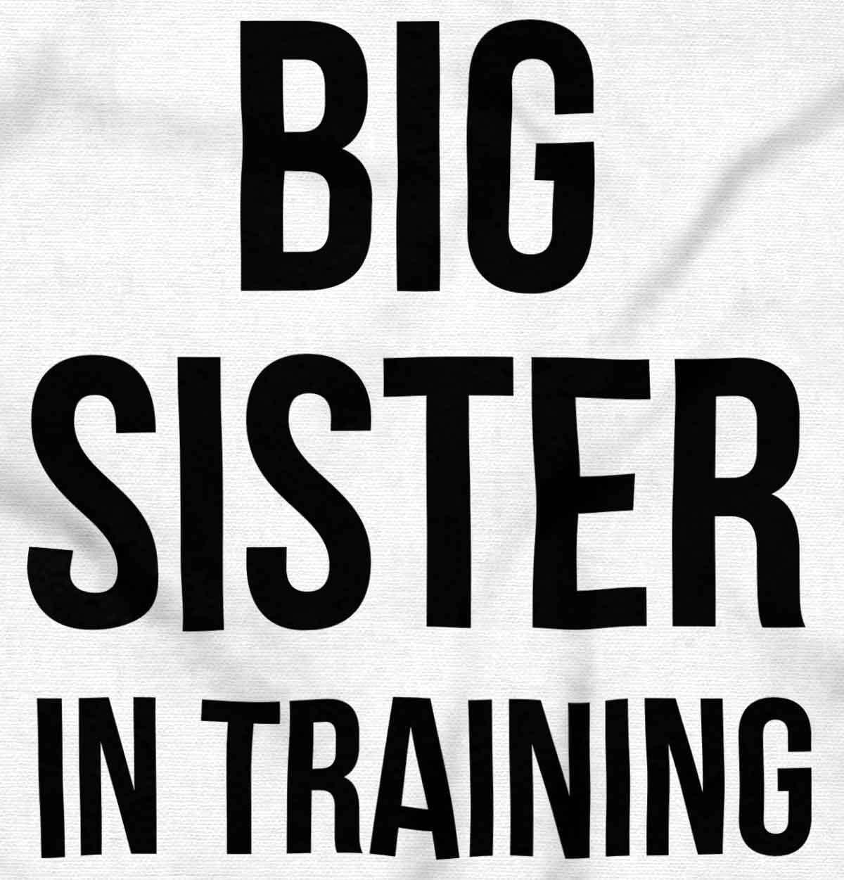 imageBig Sister In Training Expecting Baby Bodysuit Jumper GirlsWhite