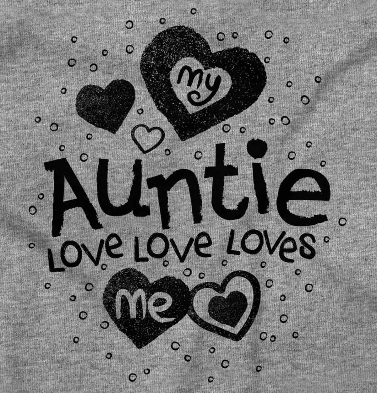 imageBrisco Brands Auntie Loves Me Adorable Cute Niece Baby Bodysuit Jumper GirlsHeather