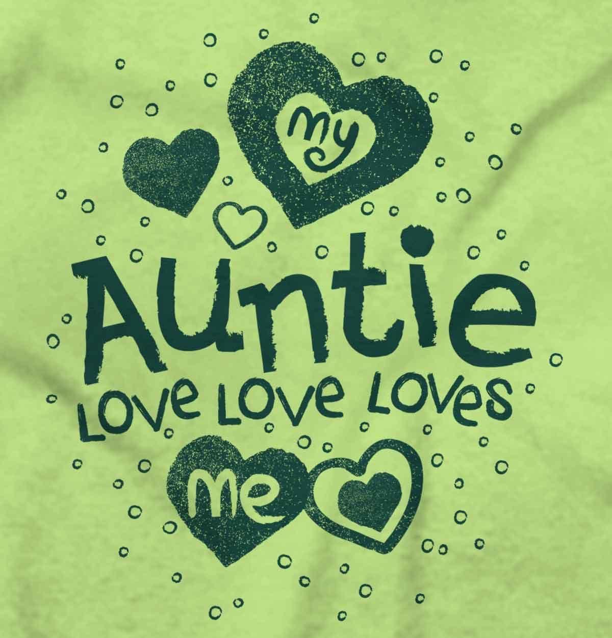 imageBrisco Brands Auntie Loves Me Adorable Cute Niece Baby Bodysuit Jumper GirlsKey Lime