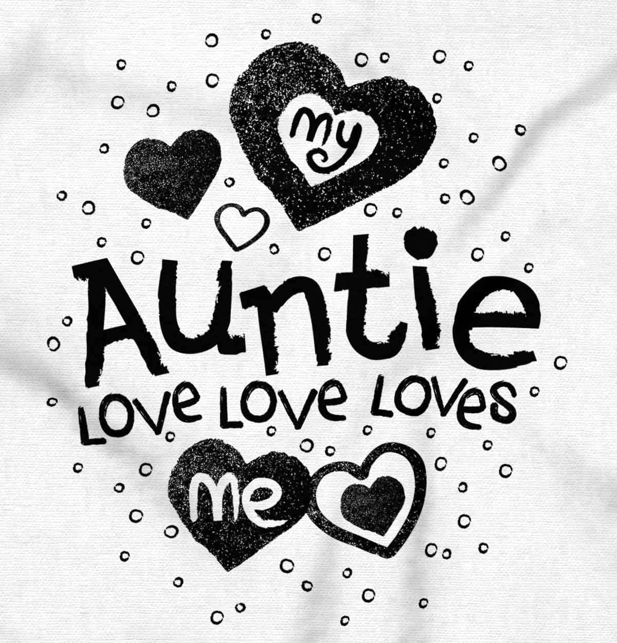 imageBrisco Brands Auntie Loves Me Adorable Cute Niece Baby Bodysuit Jumper GirlsWhite