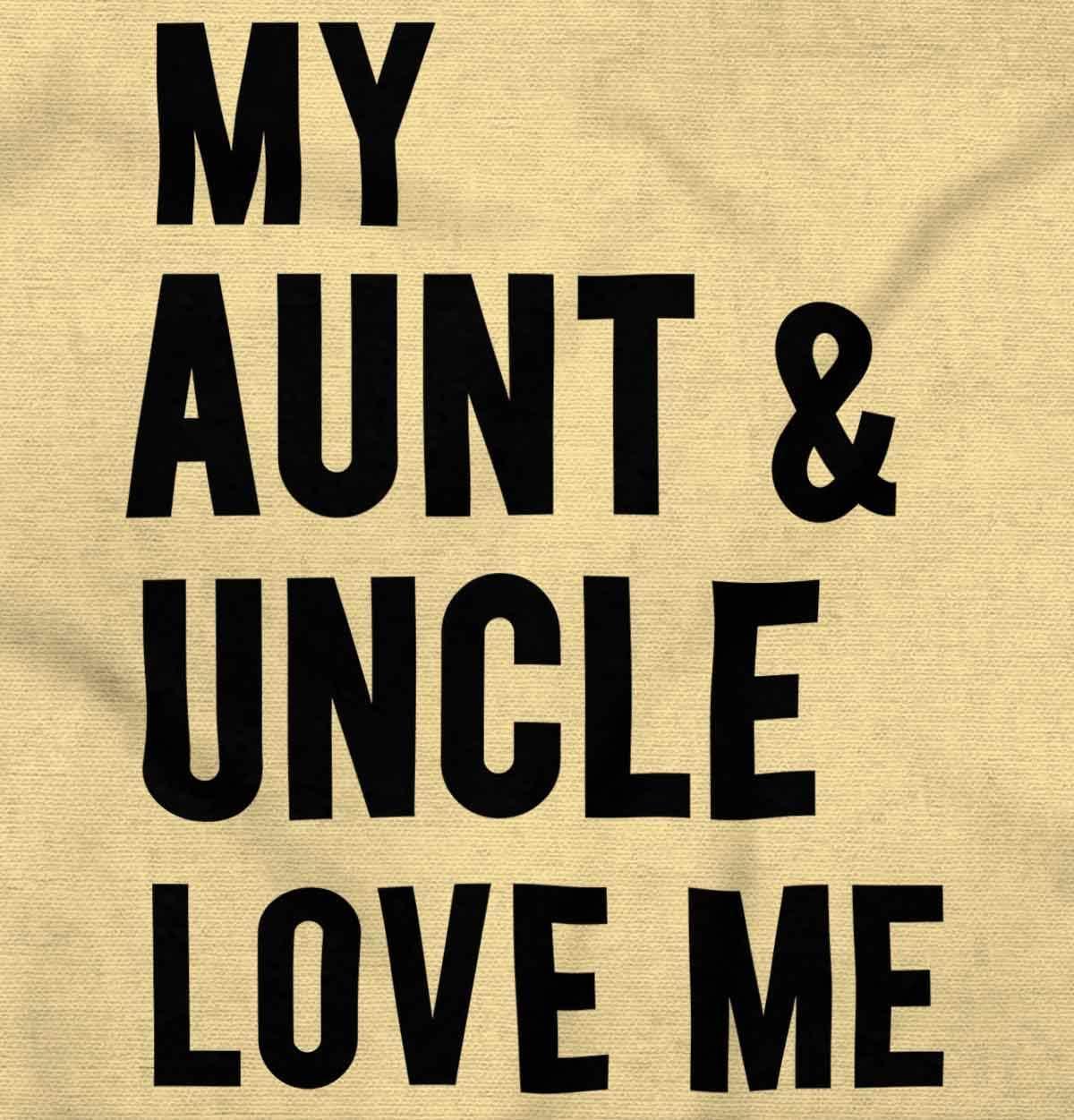 imageBrisco Brands Auntie Uncle Present Loved Niece Cute Baby Romper Boys or GirlsBanana