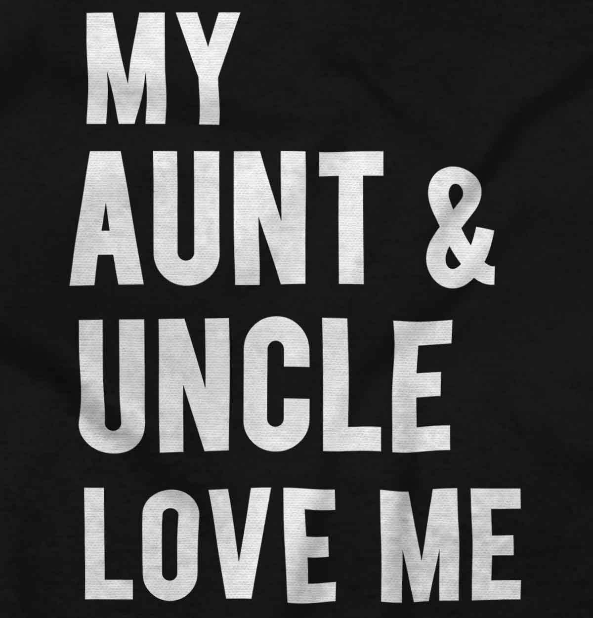imageBrisco Brands Auntie Uncle Present Loved Niece Cute Baby Romper Boys or GirlsBlack